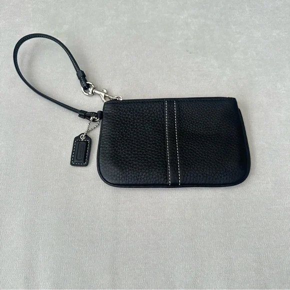 Coach Black Leather Wristlet - Picture 5 of 6